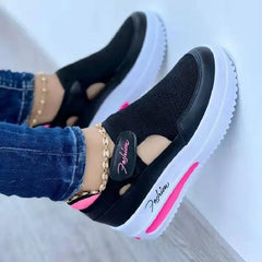 Summer New Mesh Wedge Sport Shoes: Breathable Platform Sneakers