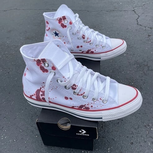 How to Get Blood Out of Shoes (White and Canvas)