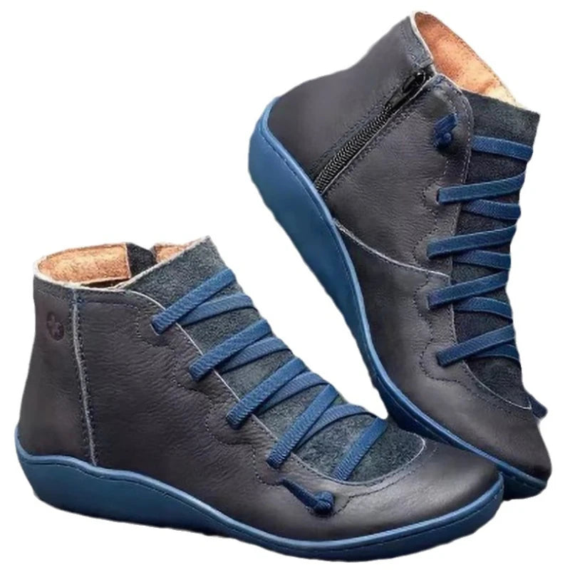 Women's Genuine Leather Snow Boots with Fur