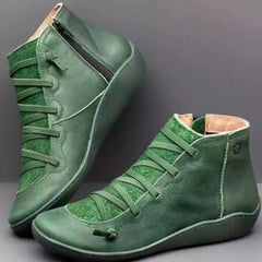 Women's Genuine Leather Snow Boots with Fur