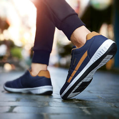 Italian Leather Men's Casual Sneakers