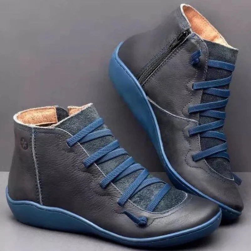Women's Genuine Leather Snow Boots with Fur