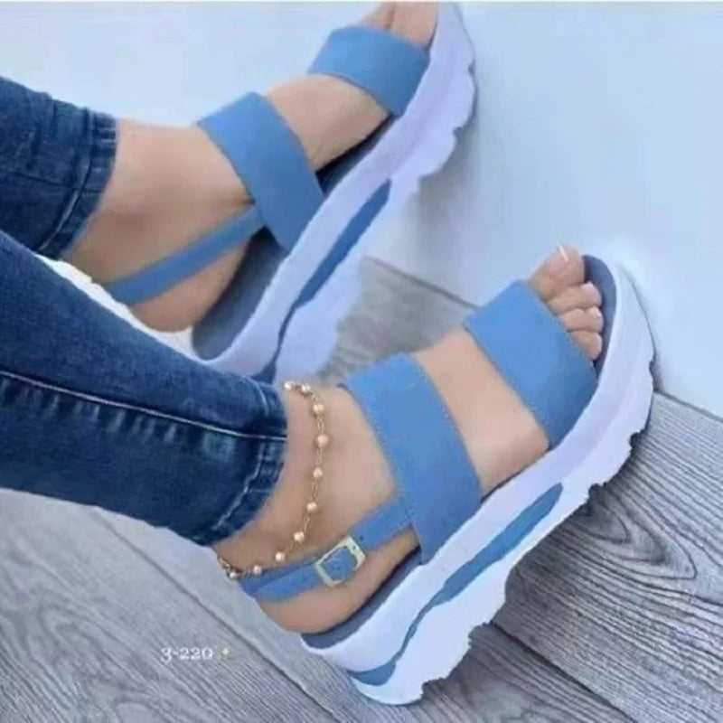 Women's Lightweight Wedge Sandals: Summer Platform Shoes with Heels