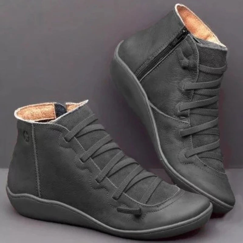 Women's Genuine Leather Snow Boots with Fur