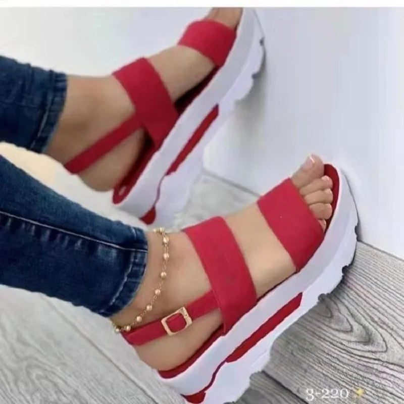 Women's Lightweight Wedge Sandals: Summer Platform Shoes with Heels